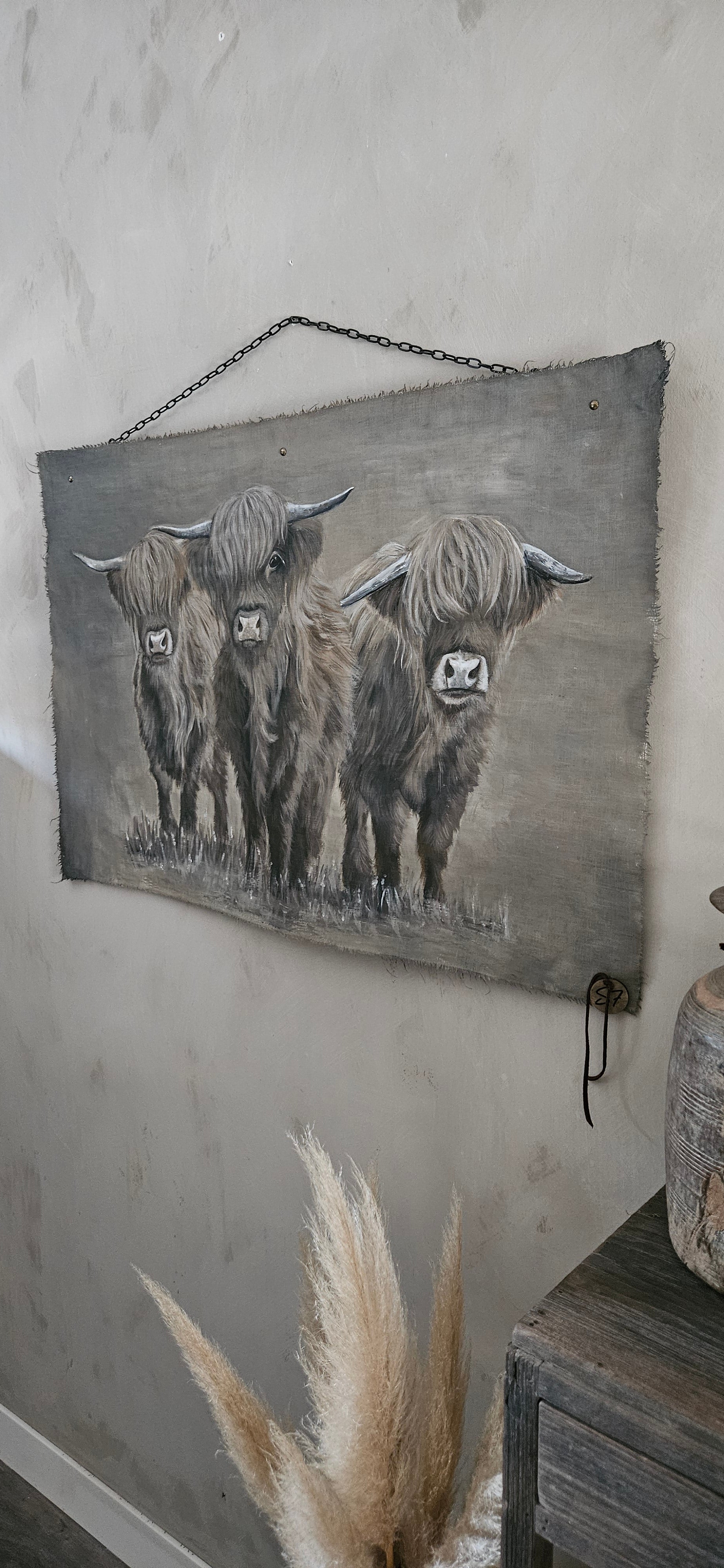 Wanddoek hooglanders 05