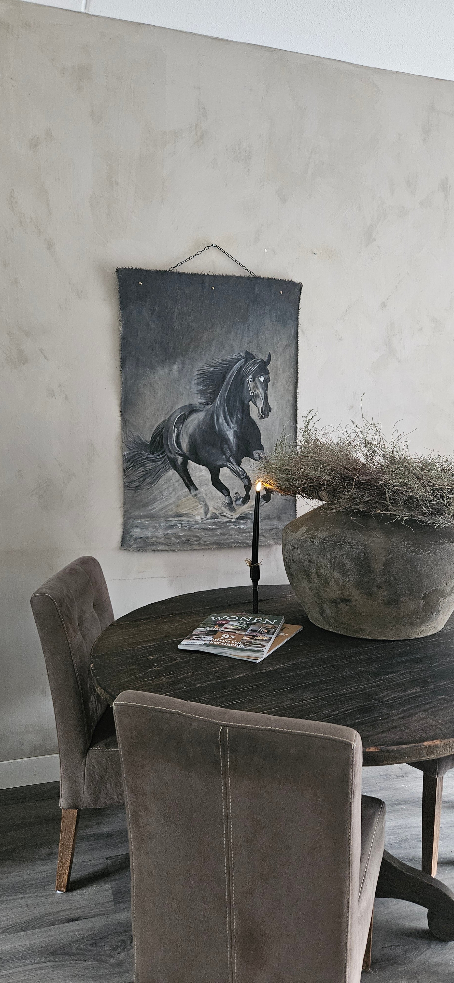 Wanddoek paarden 02