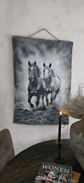 Wanddoek paarden 01