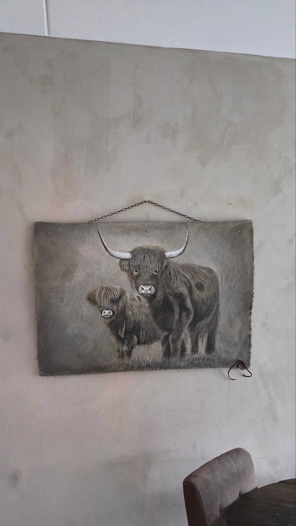 Wanddoek hooglanders 07