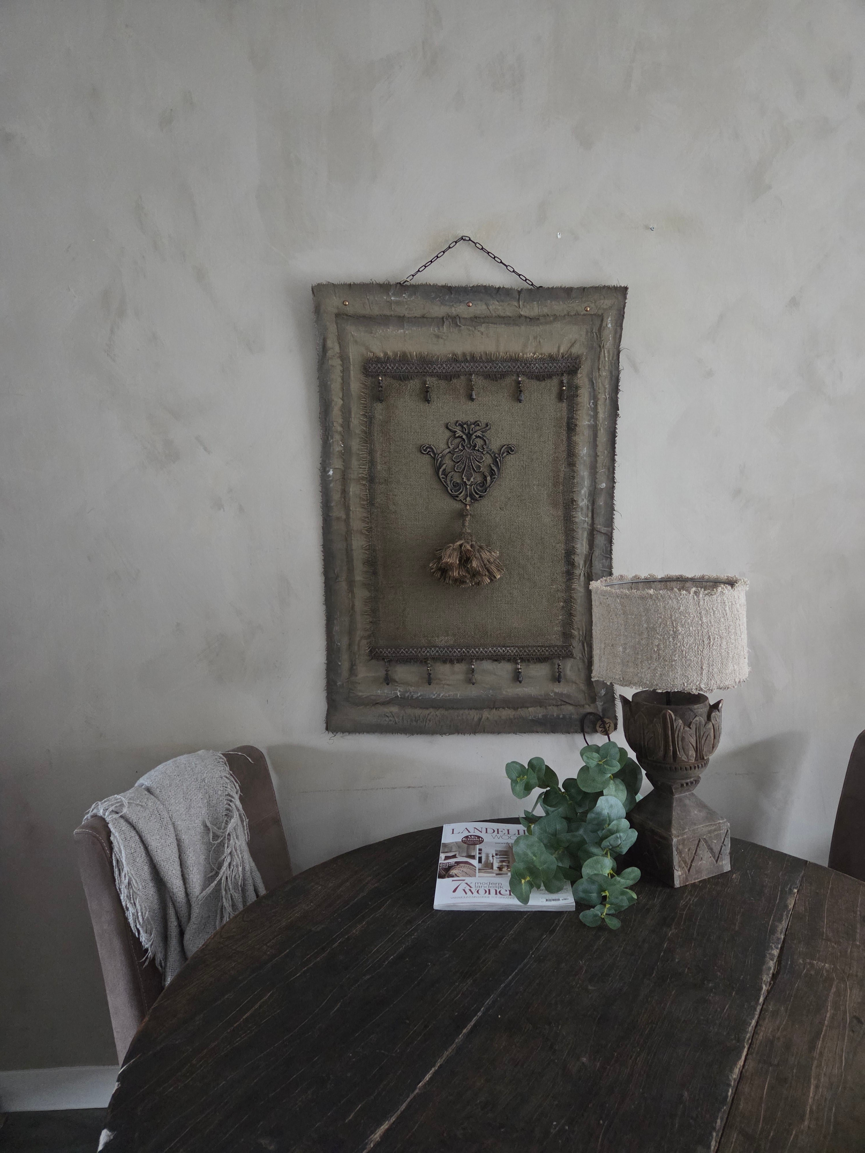 Wanddoek met 3d ornament 07