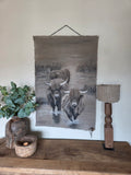 Wanddoek hooglanders 02