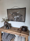 Wanddoek hooglanders 04