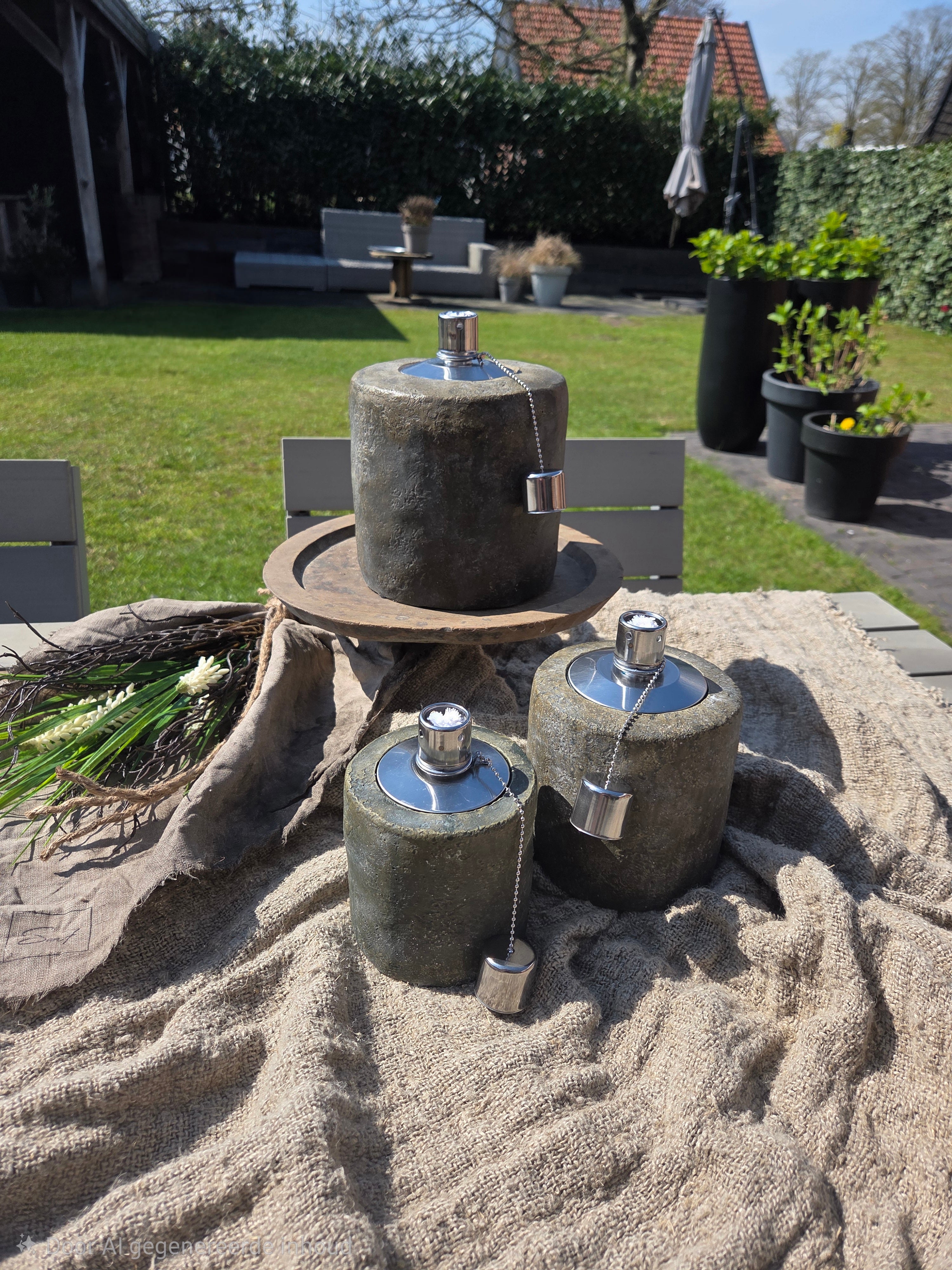 Oliebrander cilinder groot