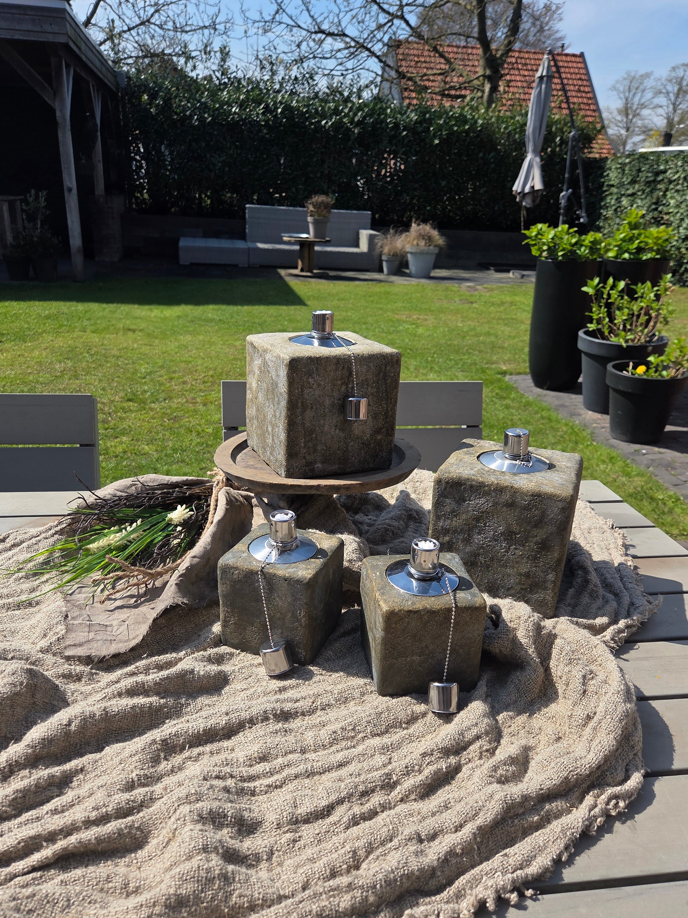 Oliebrander vierkant groot