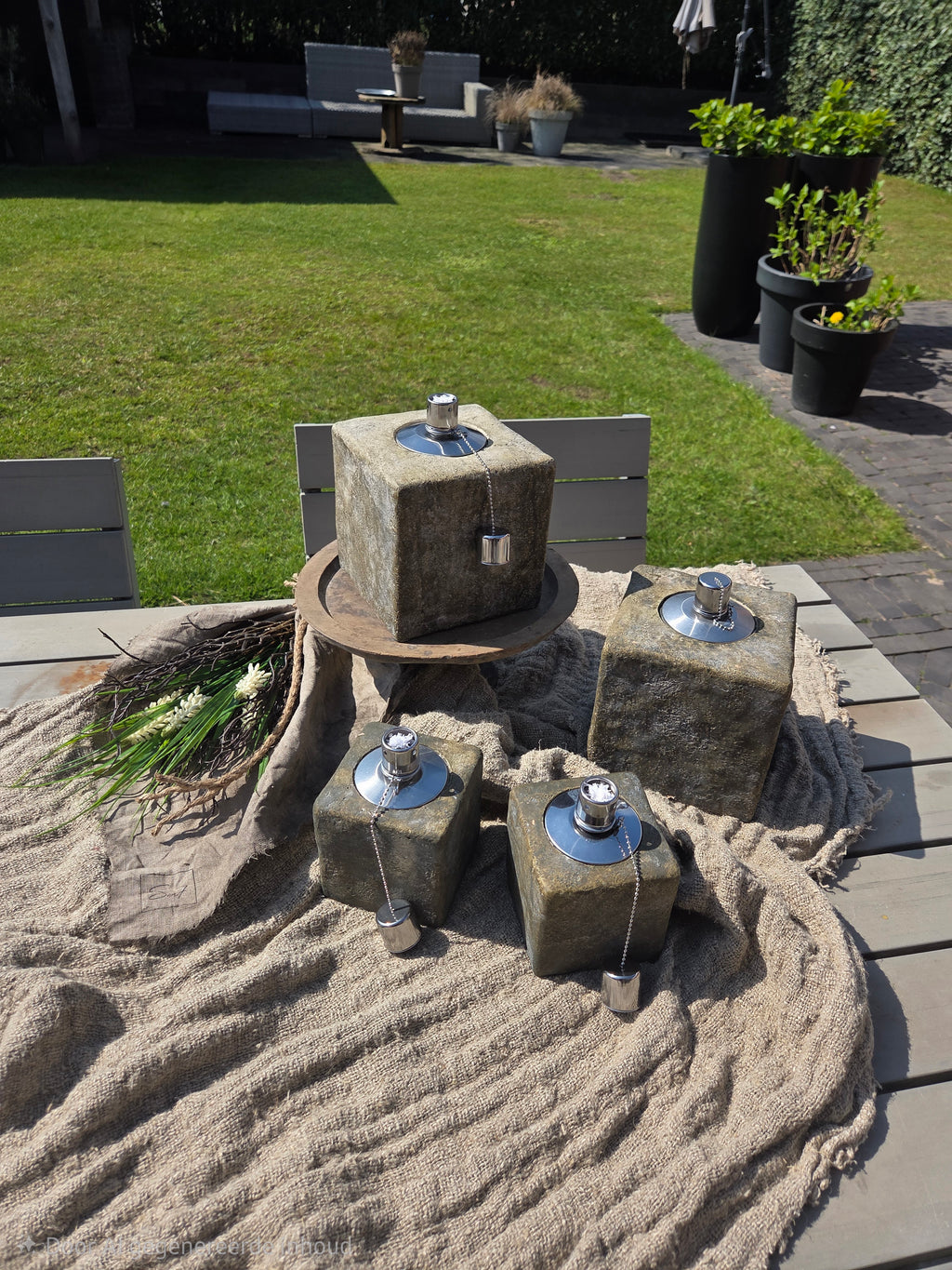 Oliebrander vierkant groot