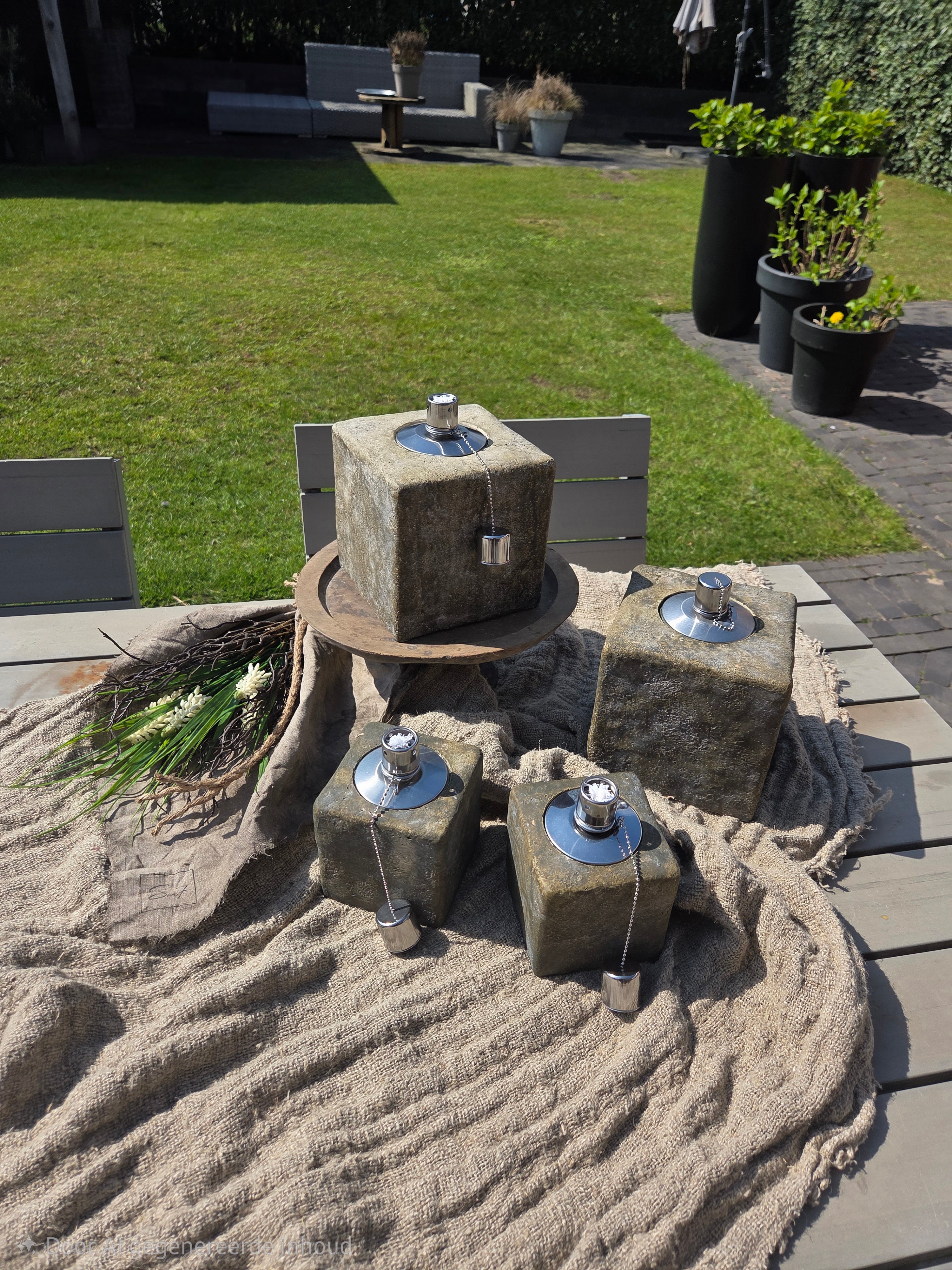 Oliebrander vierkant groot
