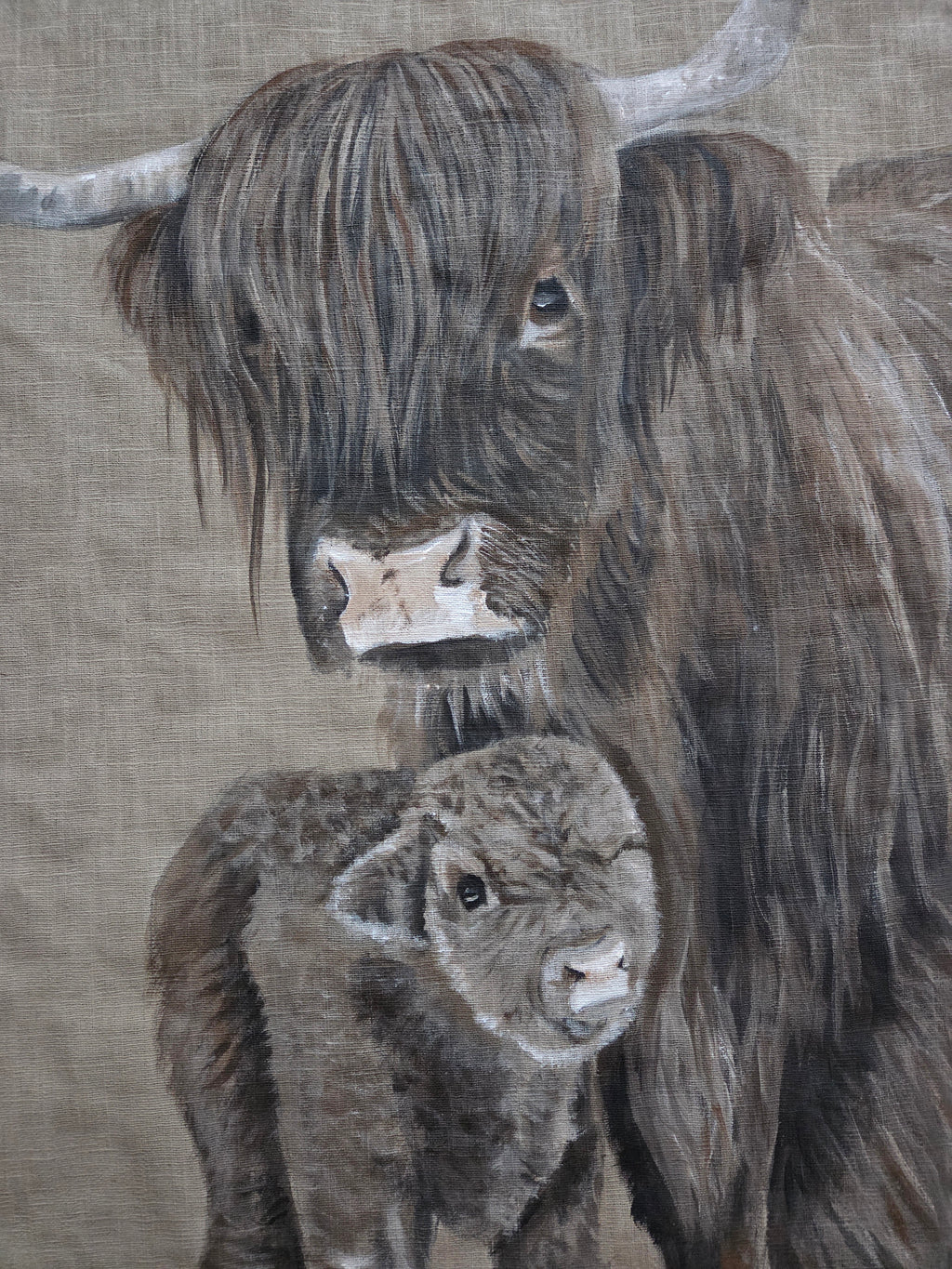 Wanddoek hooglanders 11