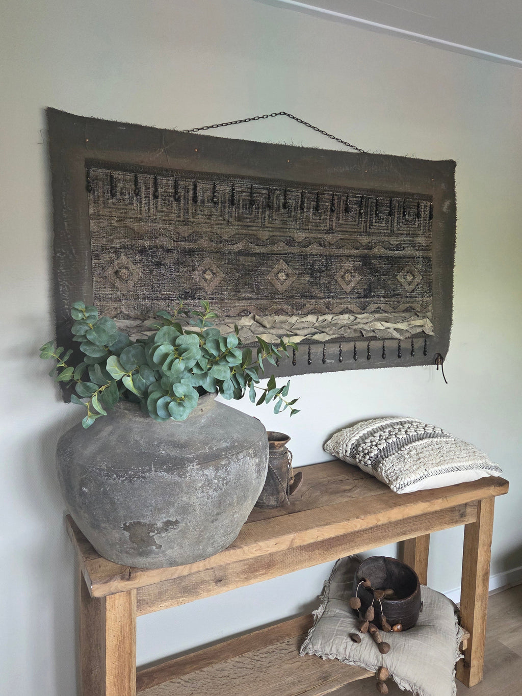 Wanddoek met kelim stof