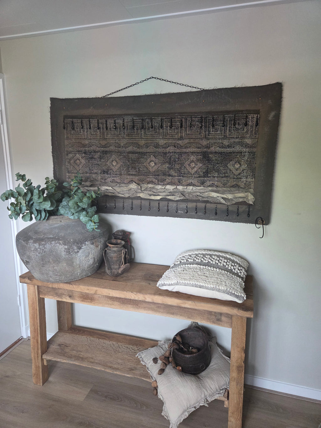 Wanddoek met kelim stof