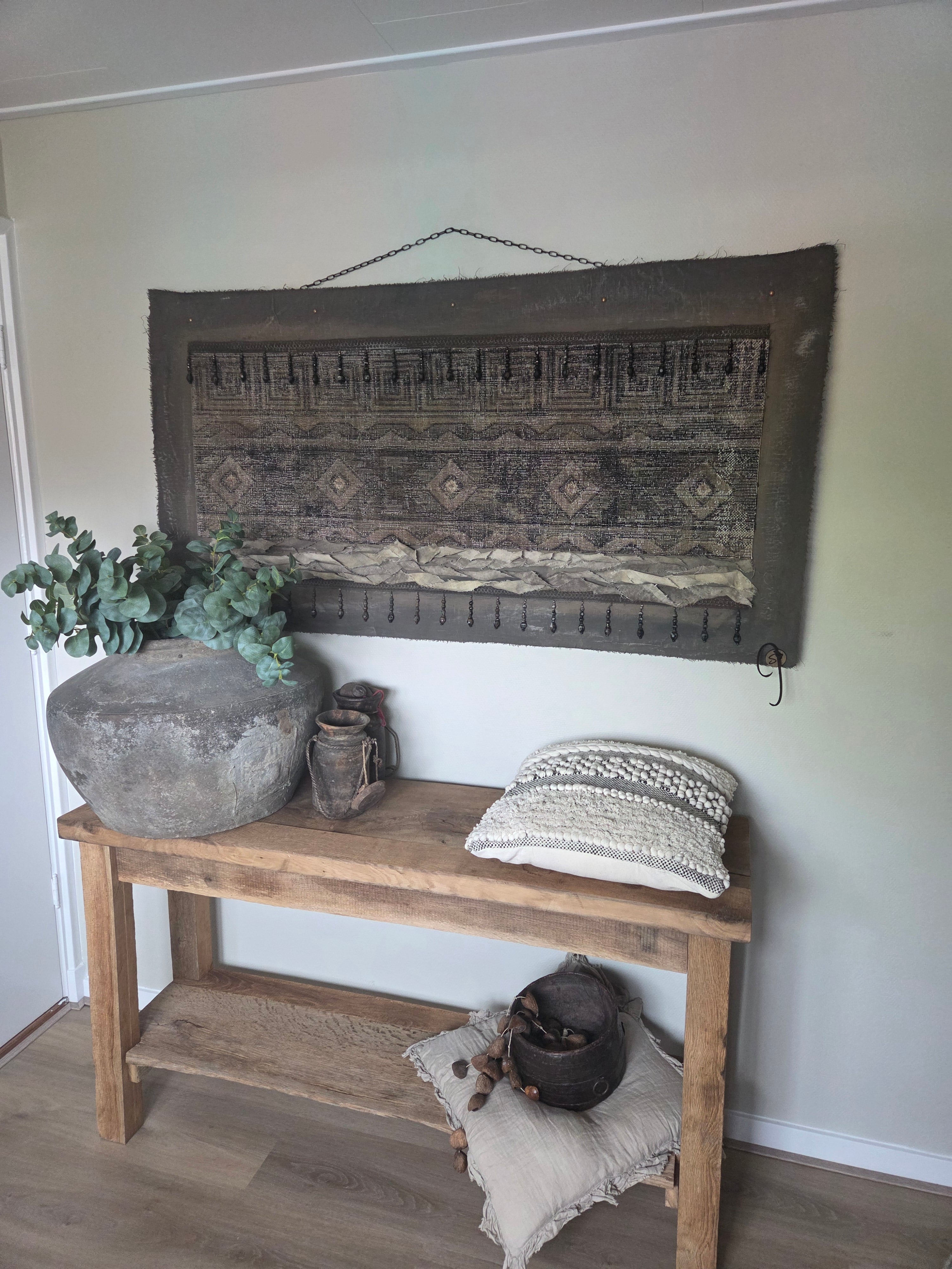 Wanddoek met kelim stof