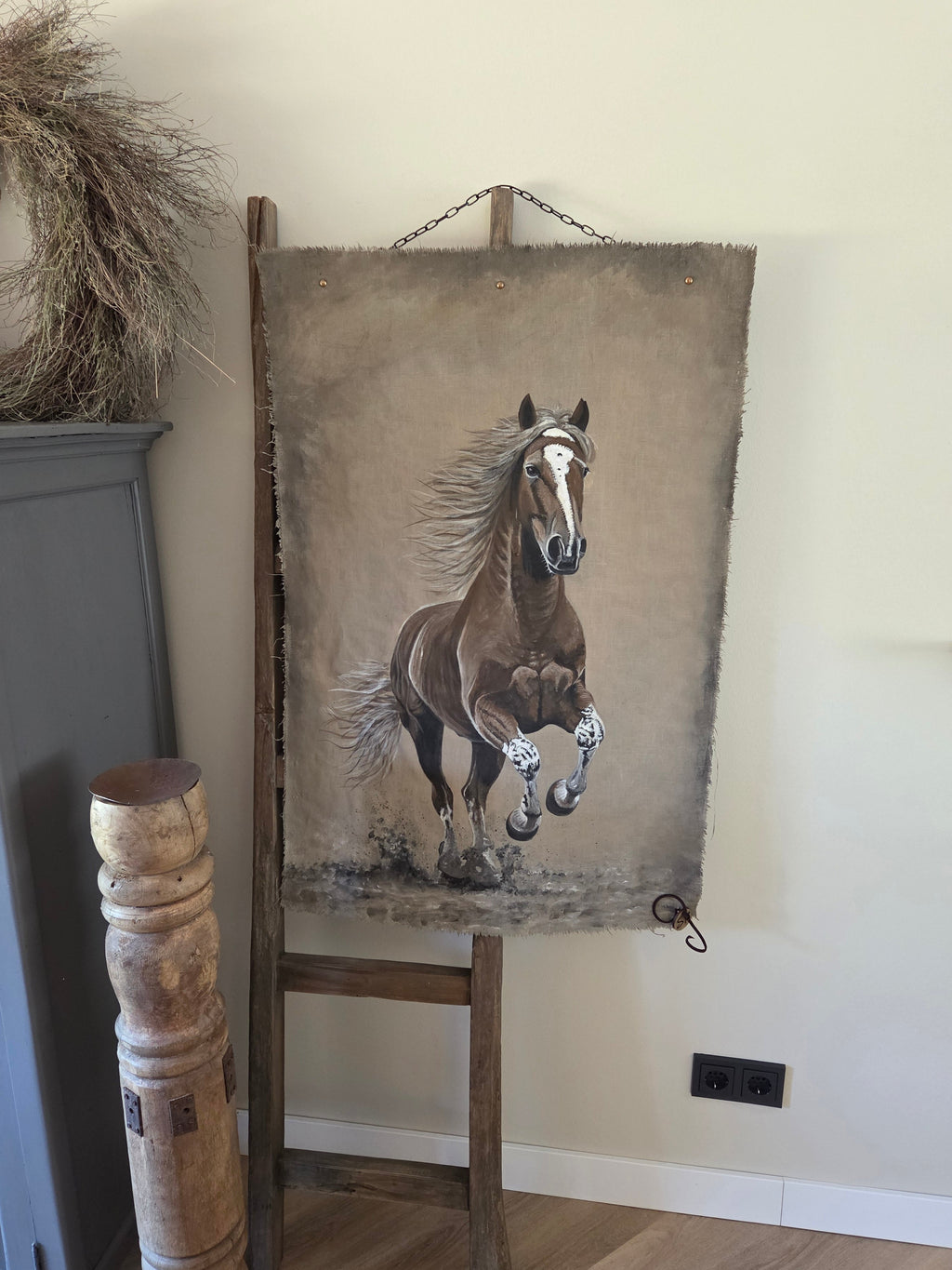 Wanddoek paard 03