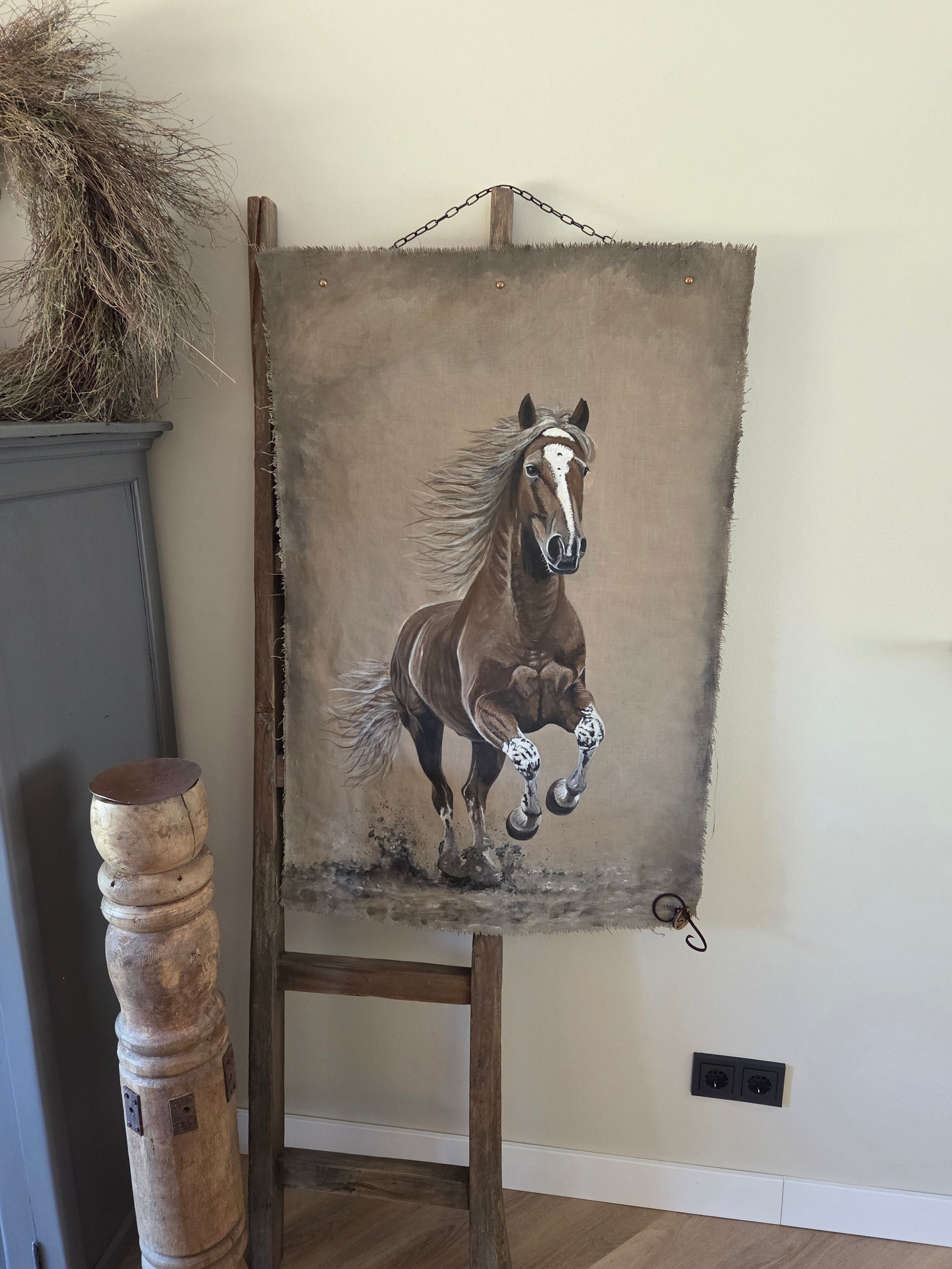 Wanddoek paard 03