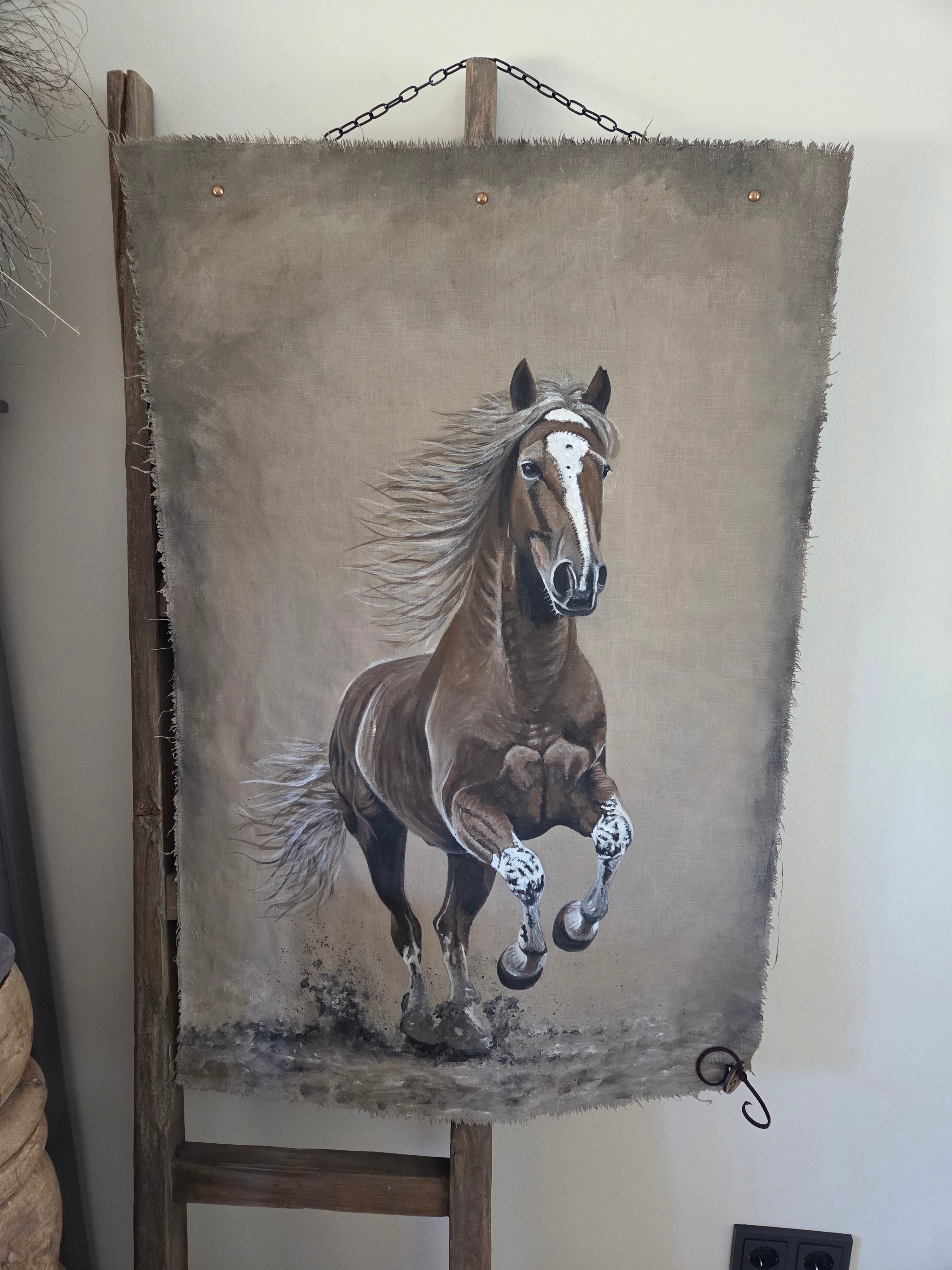 Wanddoek paard 03