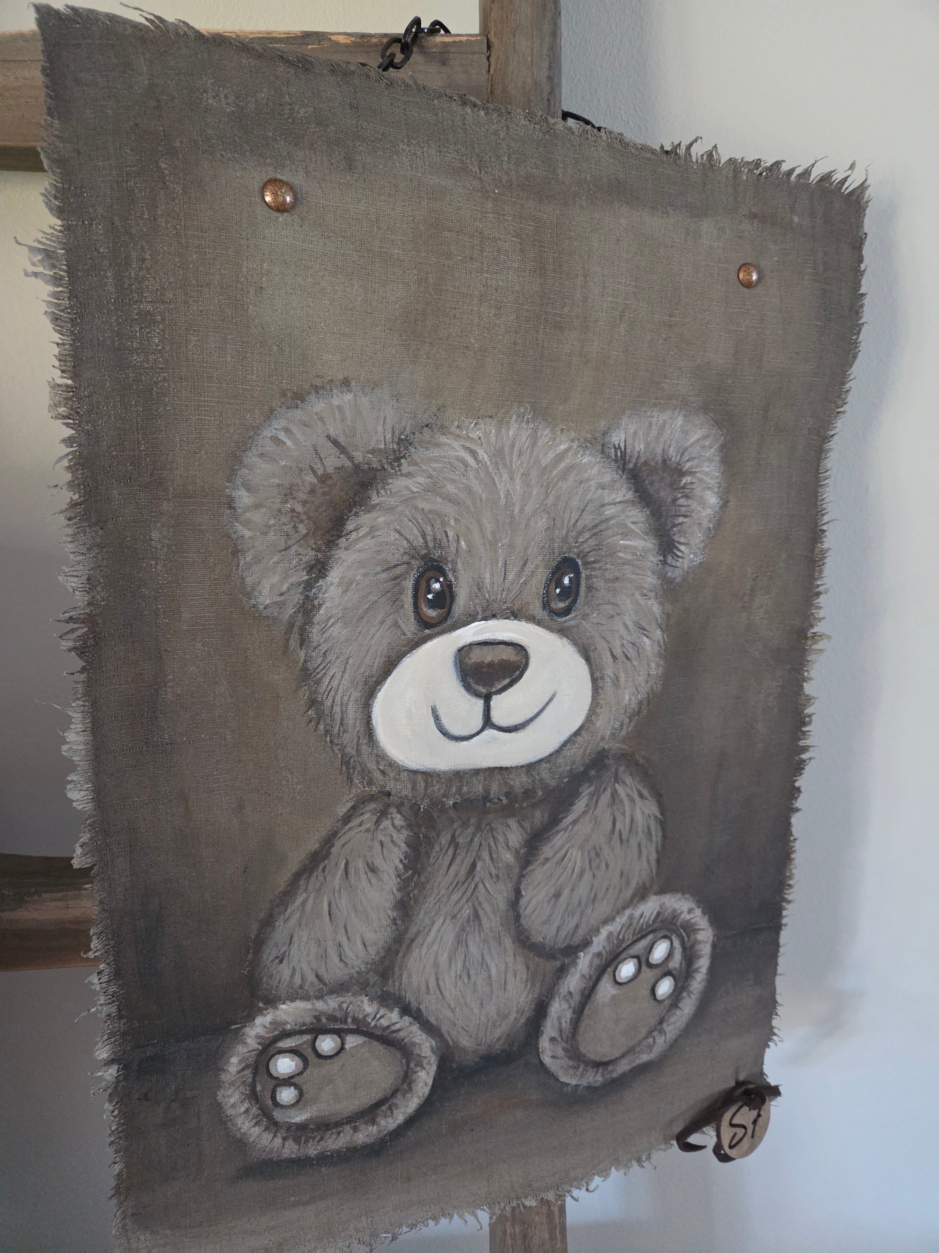 Wanddoek beer zonder strik 02