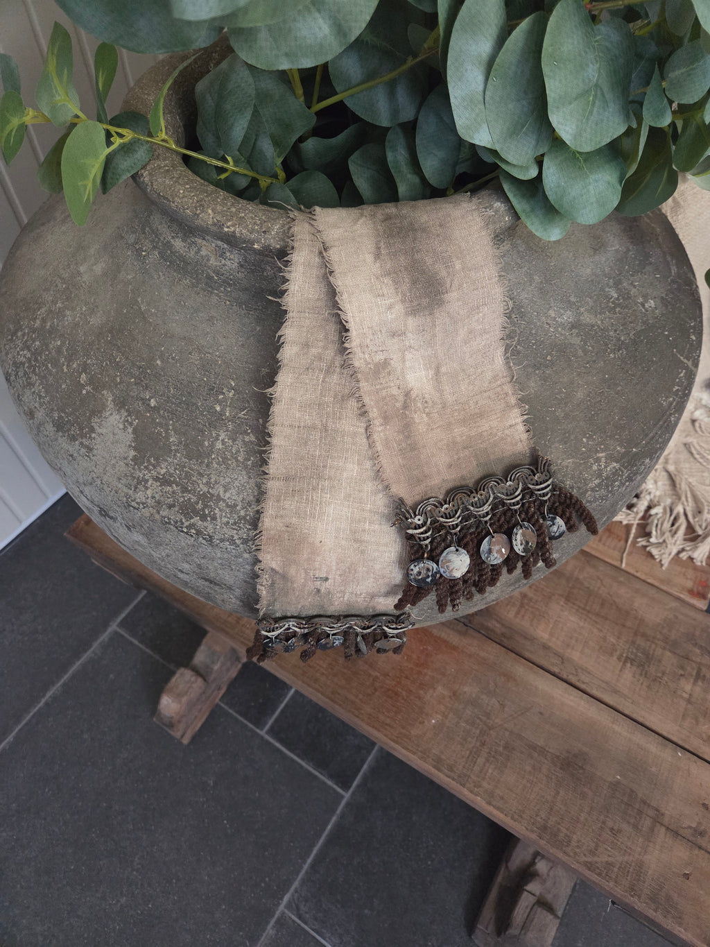 Shabby lint smal met muntjes 03