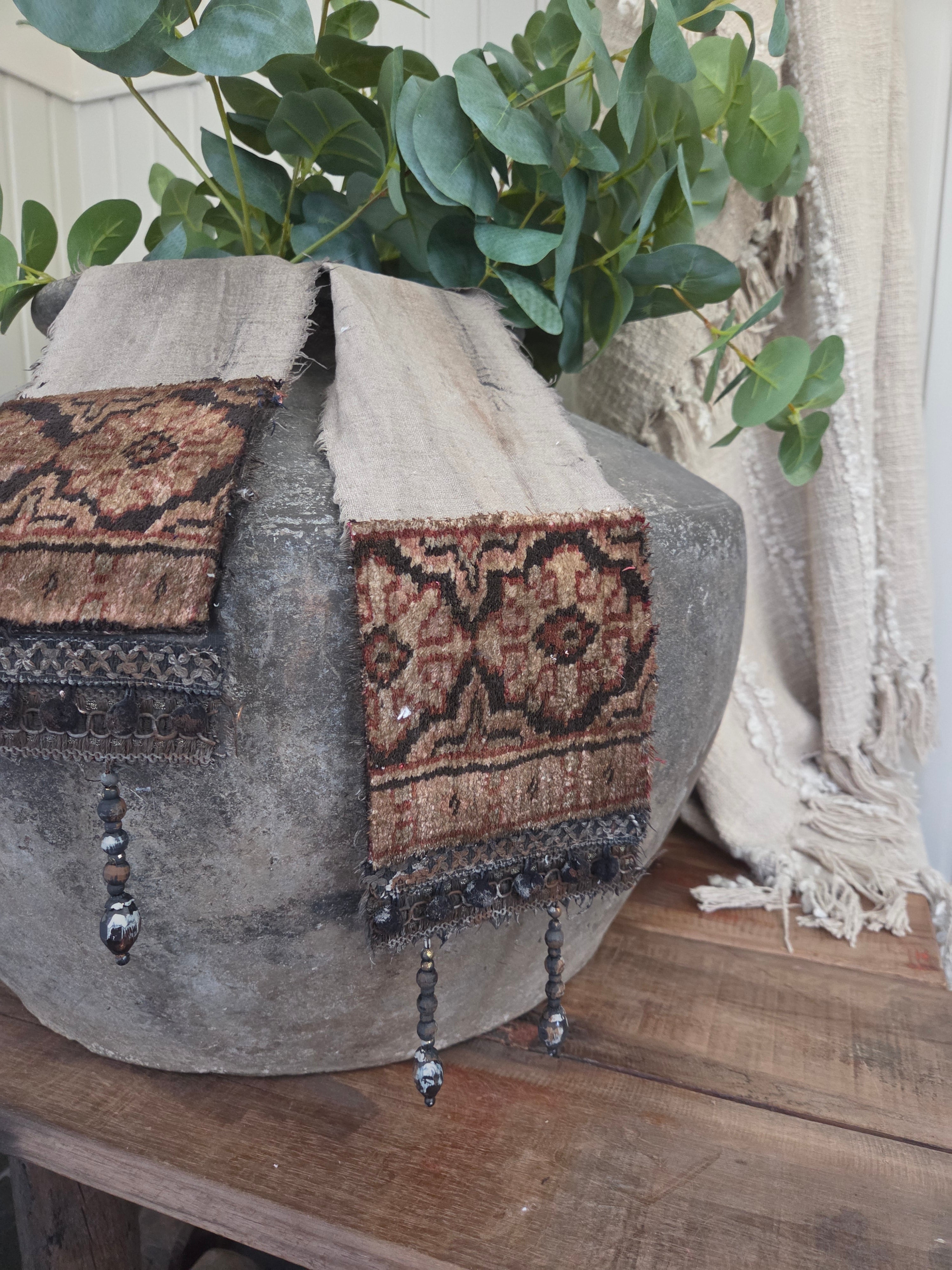 Shabby lint breed met kelim 10
