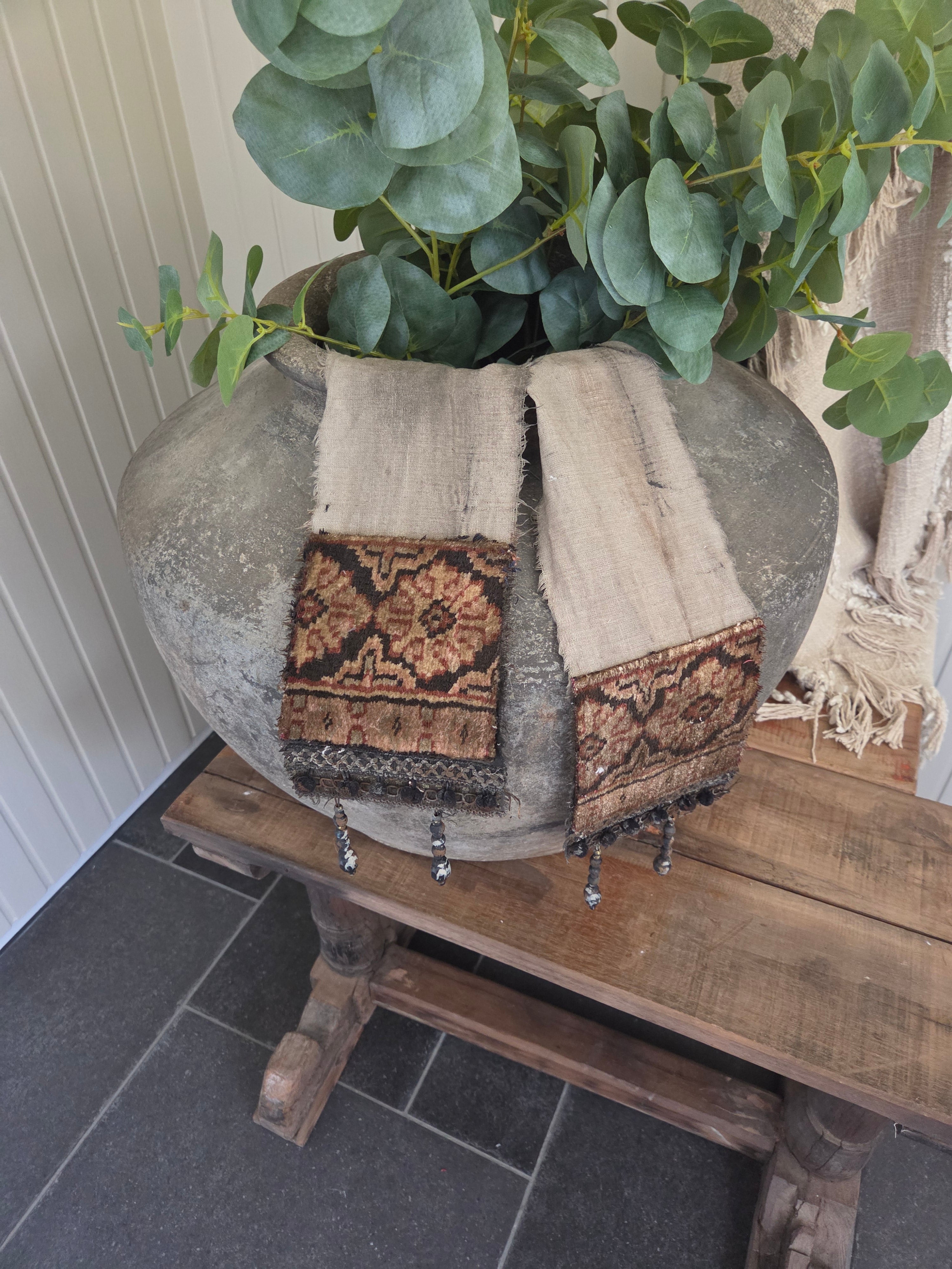 Shabby lint breed met kelim 10