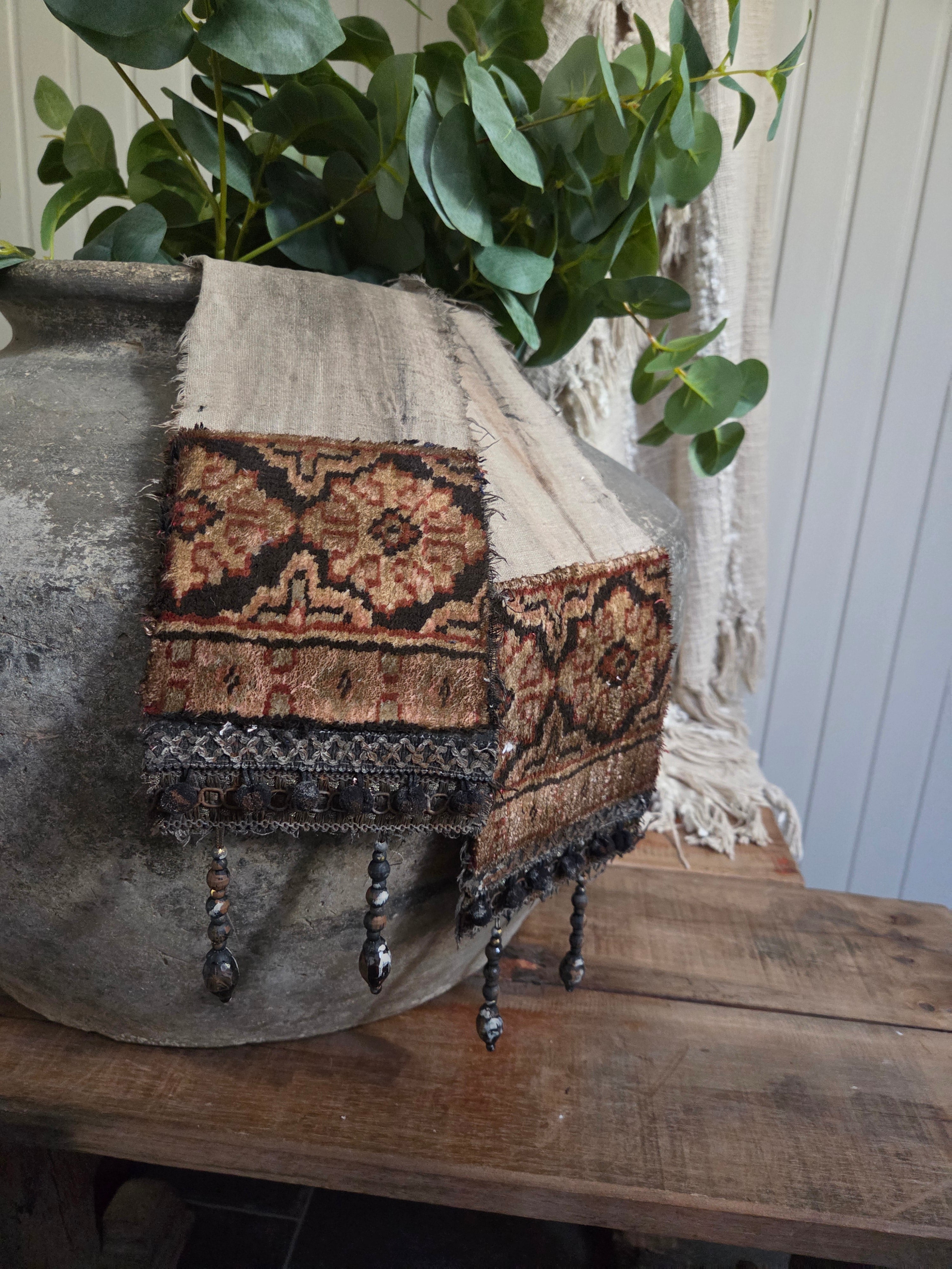 Shabby lint breed met kelim 10