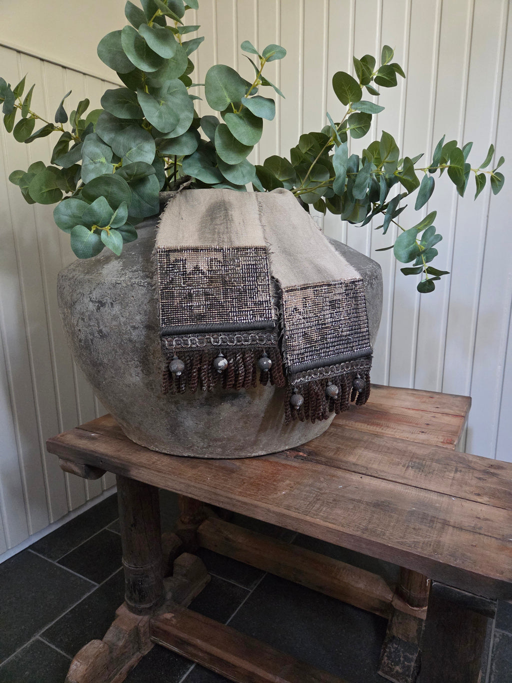 Shabby lint breed met kelim 08