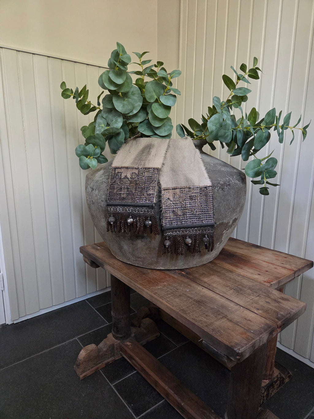 Shabby lint breed met kelim 08
