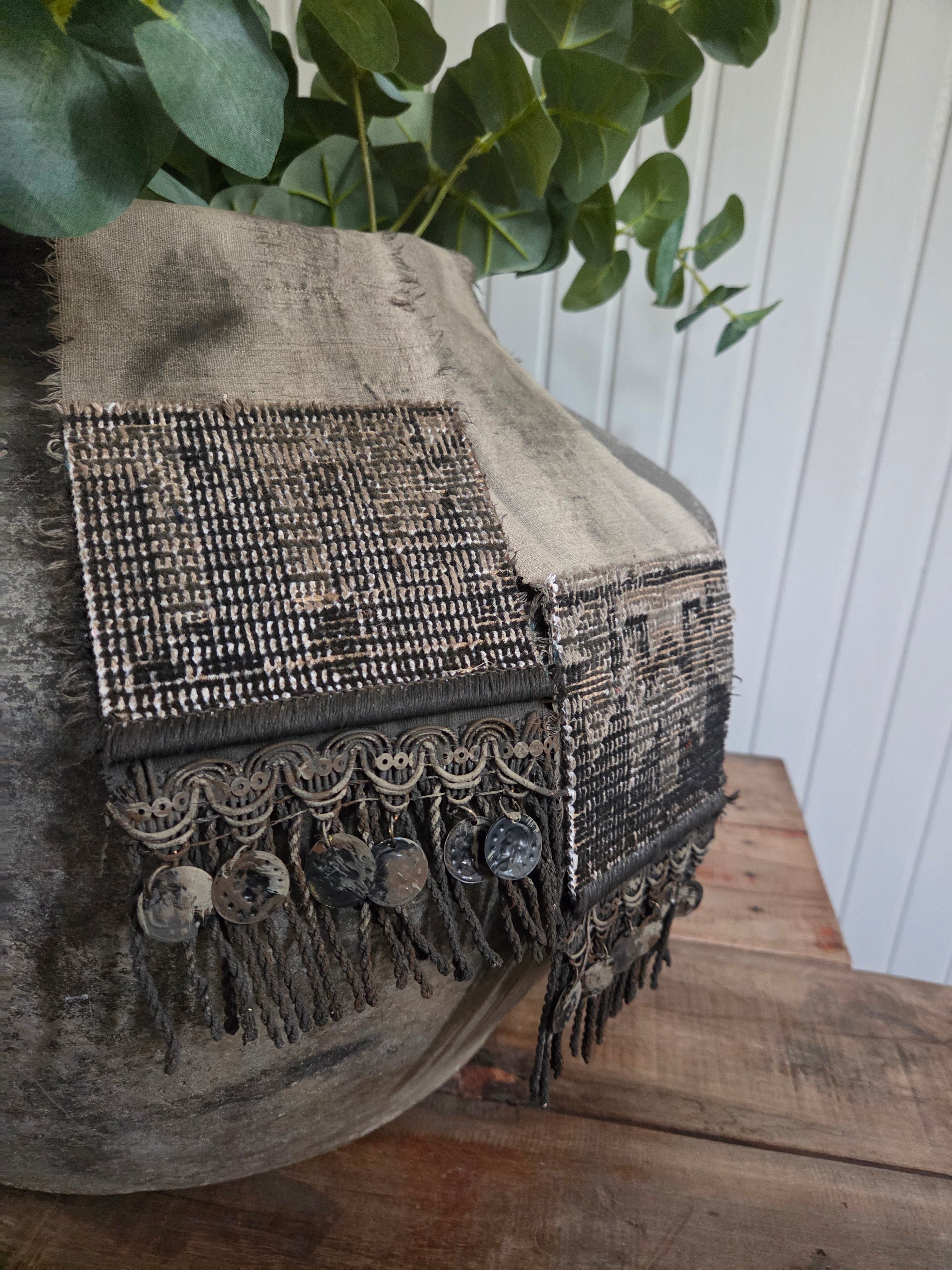 Shabby lint breed met kelim 07