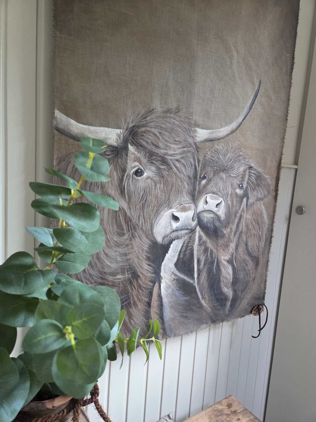 Wanddoek hooglanders 12