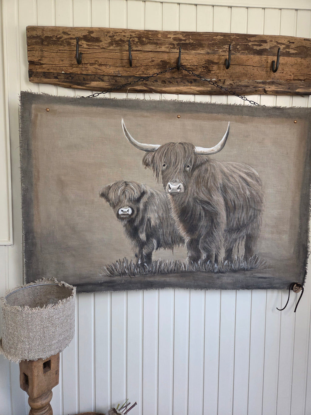 Wanddoek hooglanders 07