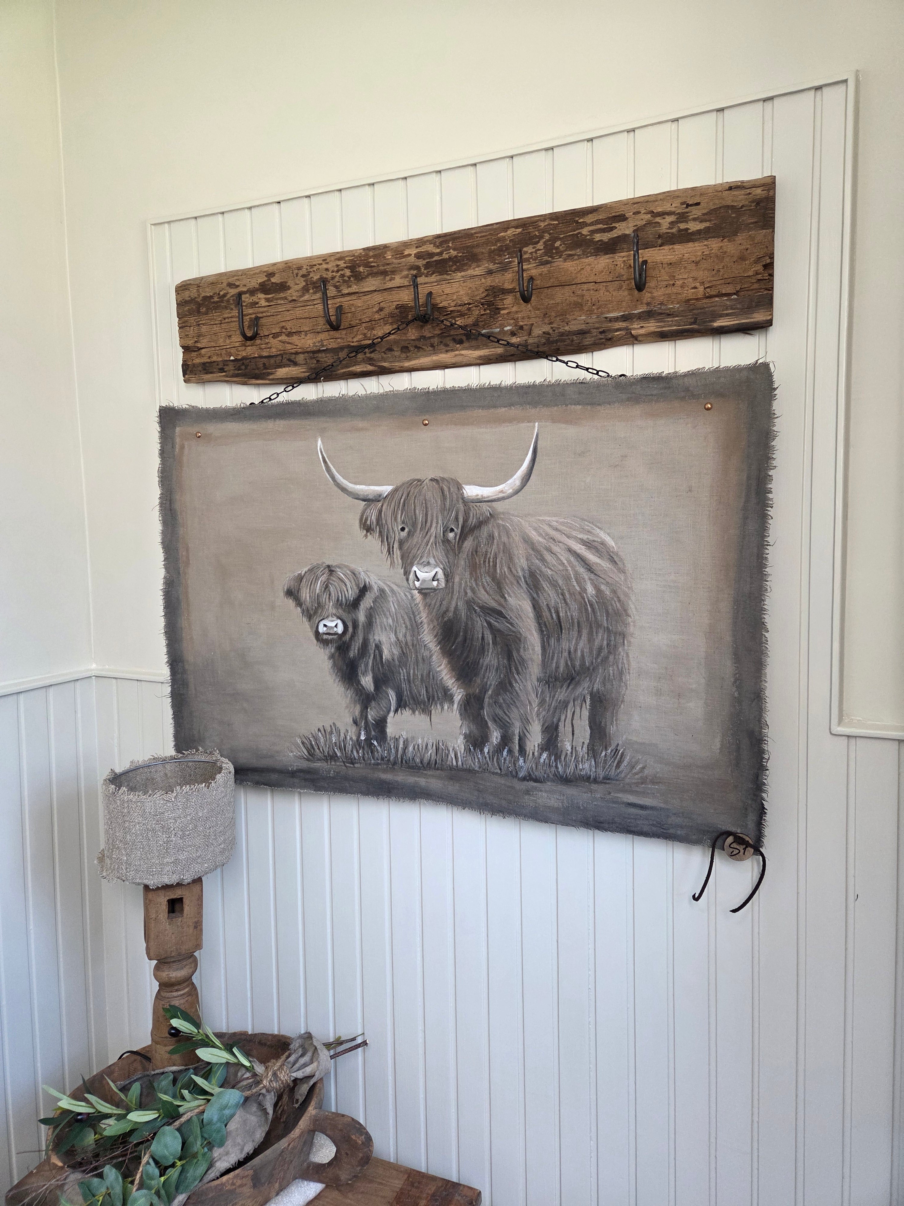 Wanddoek hooglanders 07