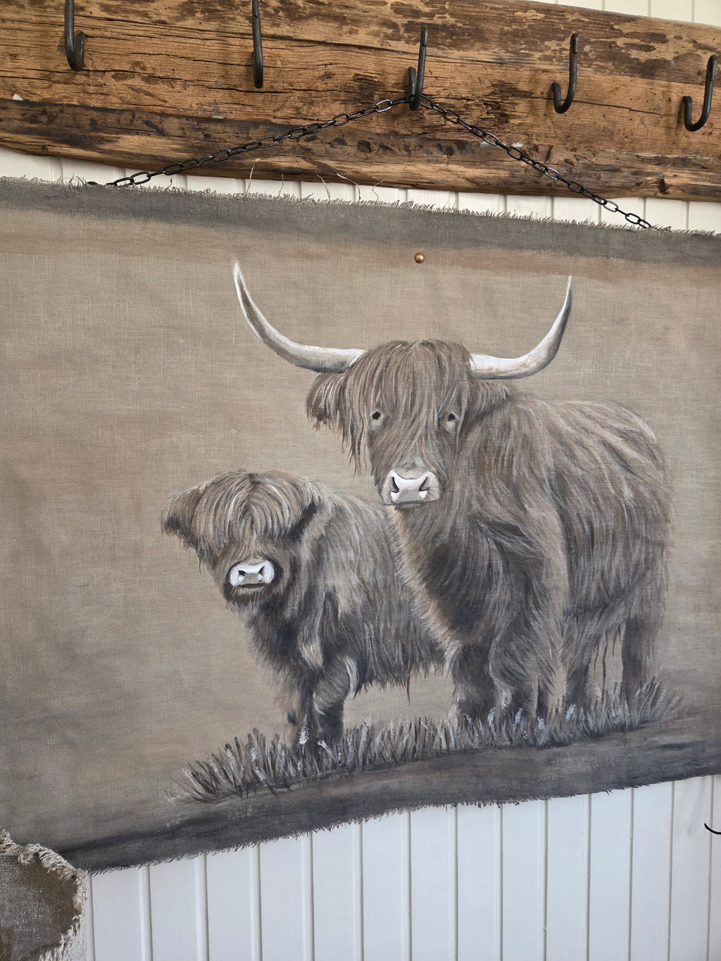 Wanddoek hooglanders 07